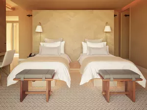 Serenity Twin Pool Suite at BanyanT ree Veya Valle de Guadalupe